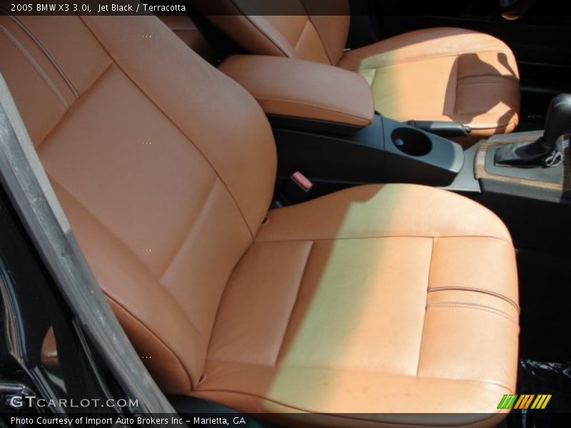 Jet Black / Terracotta 2005 BMW X3 3.0i
