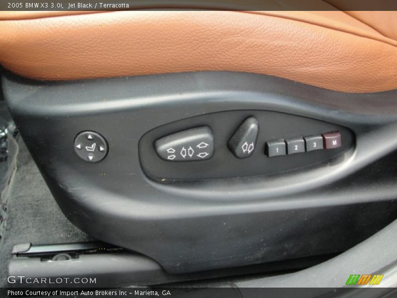 Jet Black / Terracotta 2005 BMW X3 3.0i