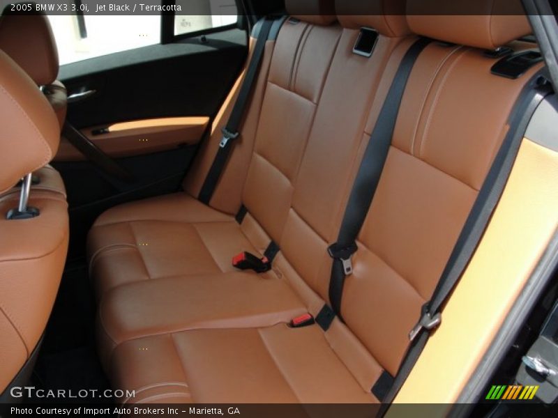 Jet Black / Terracotta 2005 BMW X3 3.0i