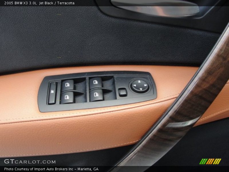 Jet Black / Terracotta 2005 BMW X3 3.0i