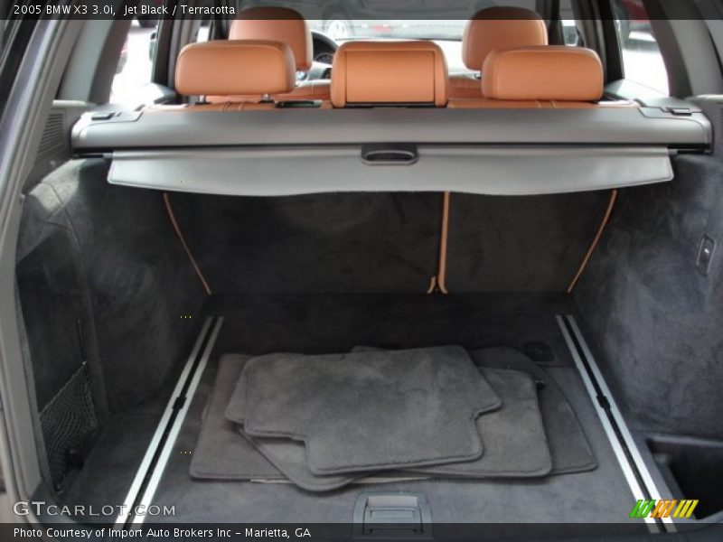 Jet Black / Terracotta 2005 BMW X3 3.0i