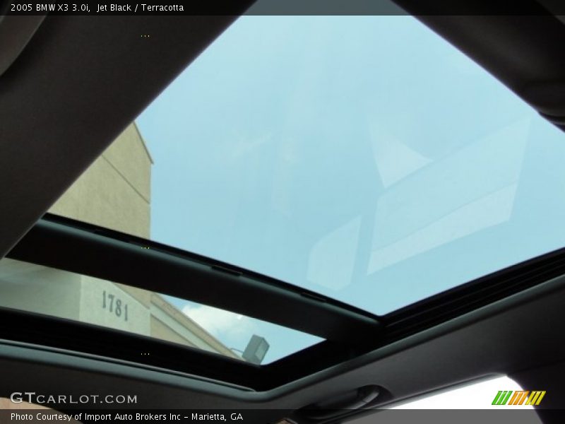 Jet Black / Terracotta 2005 BMW X3 3.0i