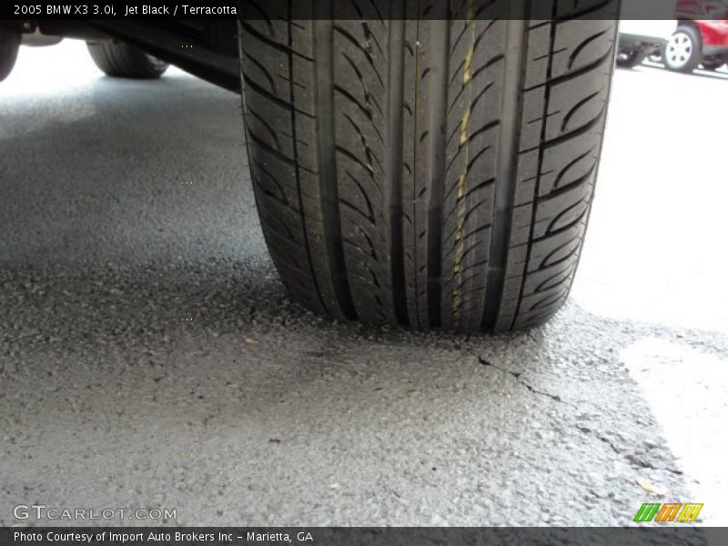 Jet Black / Terracotta 2005 BMW X3 3.0i