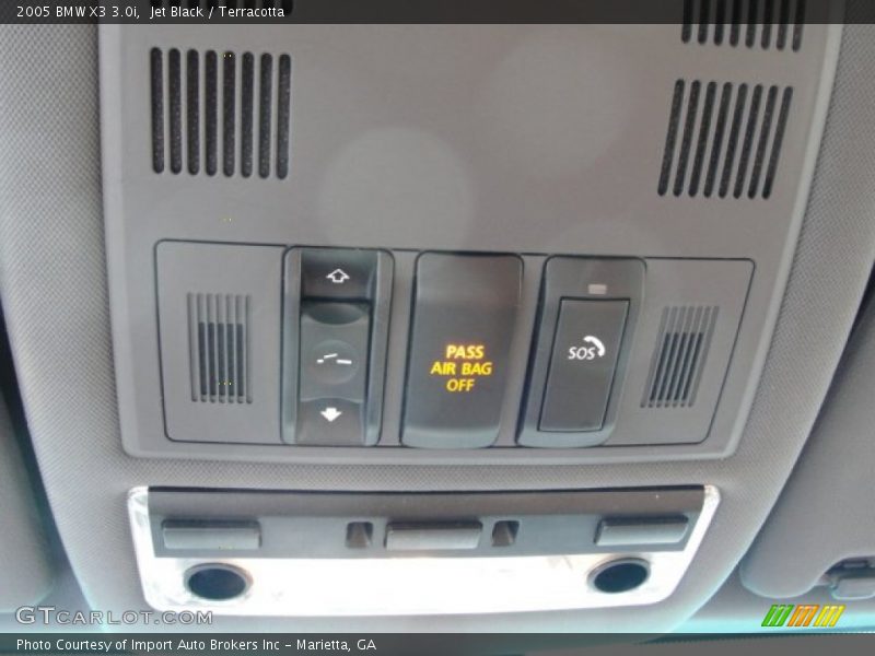 Jet Black / Terracotta 2005 BMW X3 3.0i