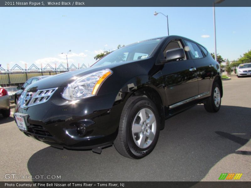 Wicked Black / Black 2011 Nissan Rogue S