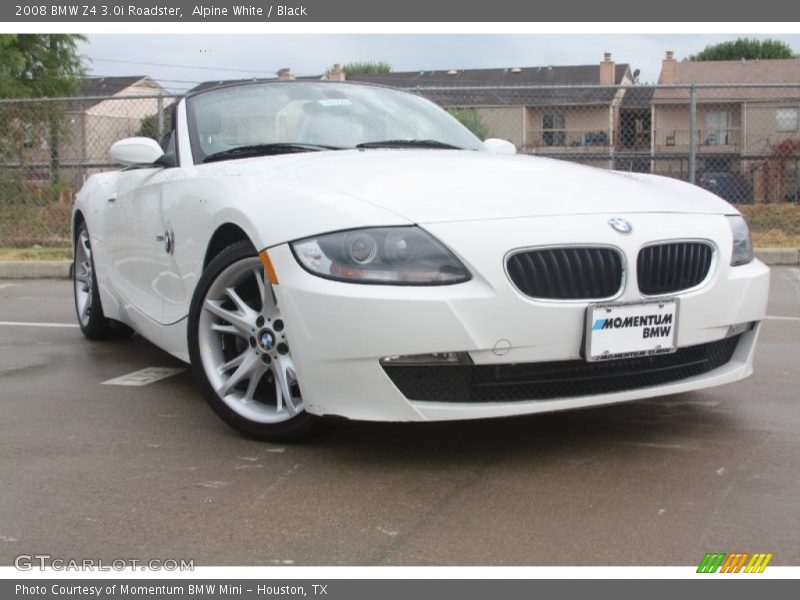 Alpine White / Black 2008 BMW Z4 3.0i Roadster