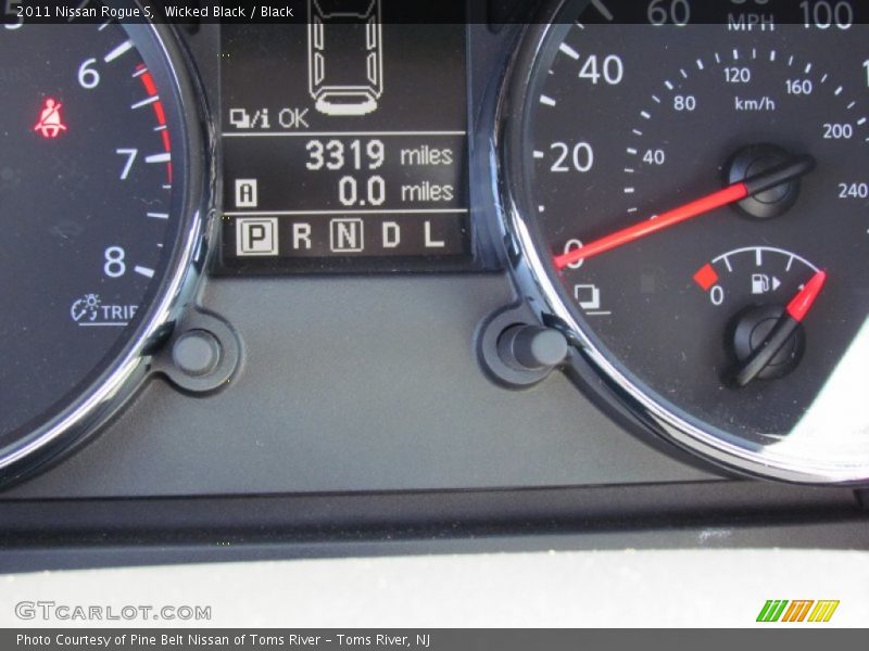 Wicked Black / Black 2011 Nissan Rogue S