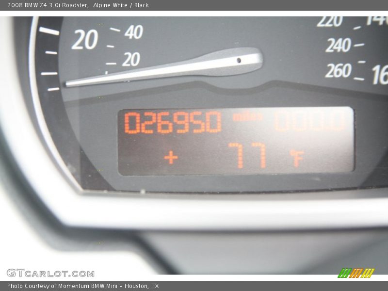 Alpine White / Black 2008 BMW Z4 3.0i Roadster