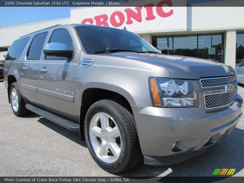 Graystone Metallic / Ebony 2008 Chevrolet Suburban 1500 LTZ