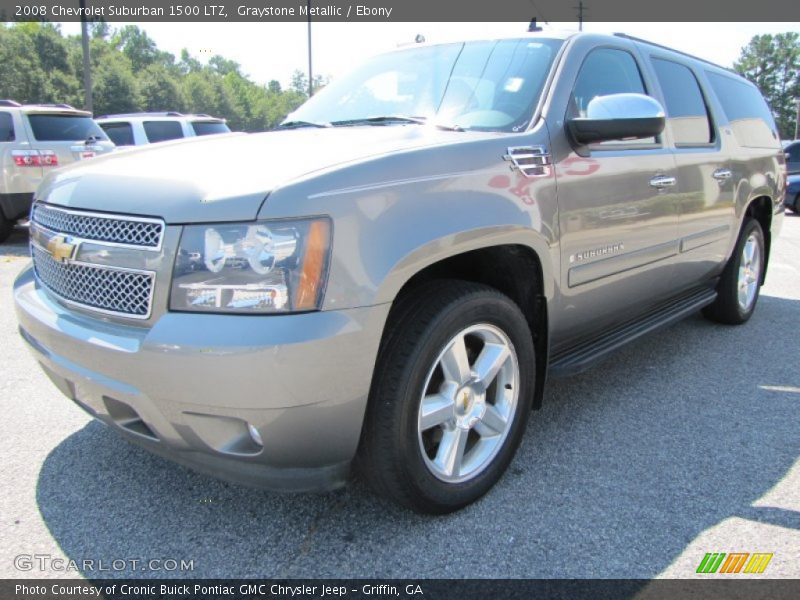 Graystone Metallic / Ebony 2008 Chevrolet Suburban 1500 LTZ