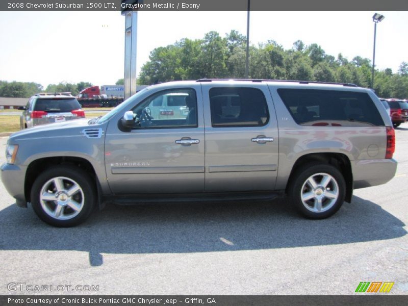 Graystone Metallic / Ebony 2008 Chevrolet Suburban 1500 LTZ