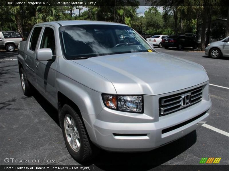 Billet Silver Metallic / Gray 2008 Honda Ridgeline RTS