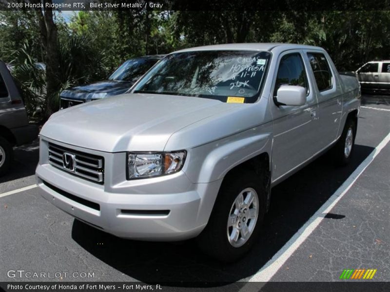 Billet Silver Metallic / Gray 2008 Honda Ridgeline RTS