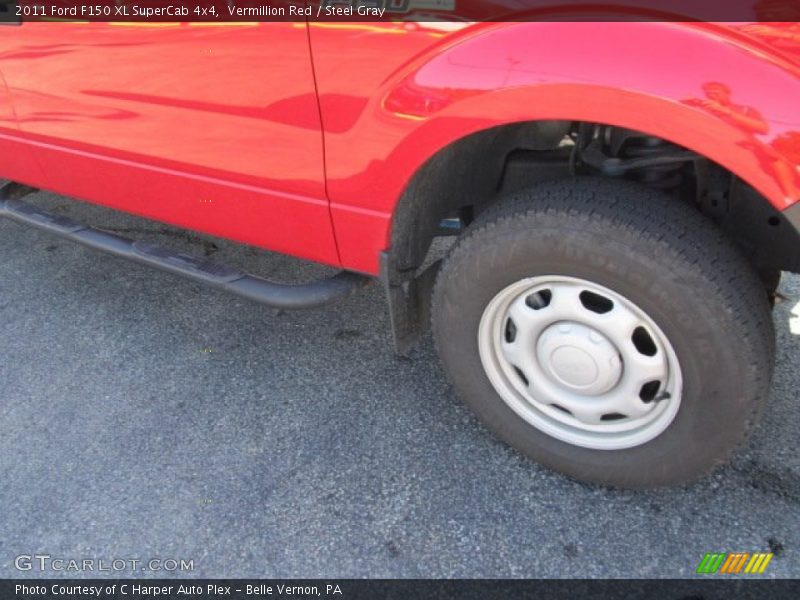 Vermillion Red / Steel Gray 2011 Ford F150 XL SuperCab 4x4