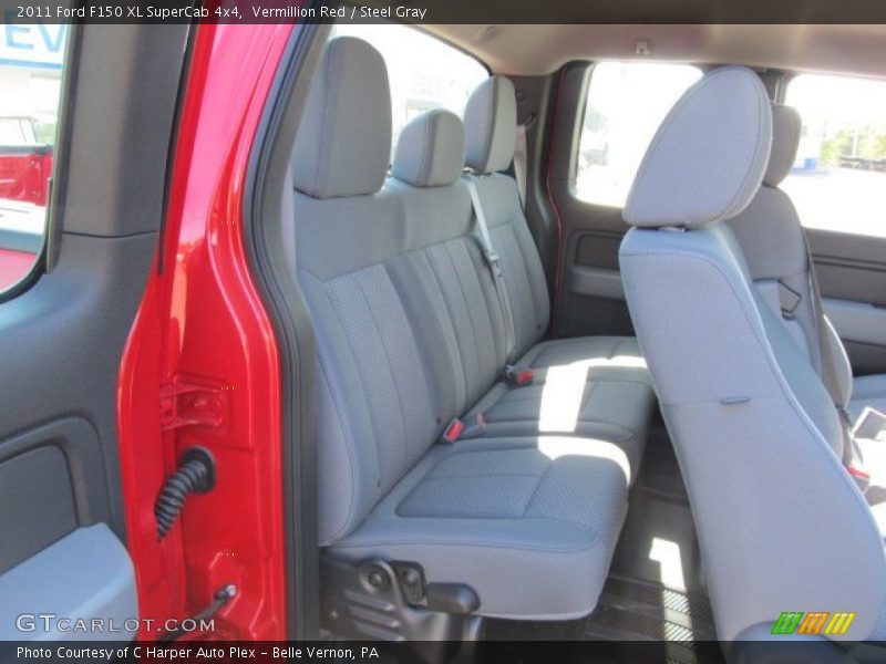 Vermillion Red / Steel Gray 2011 Ford F150 XL SuperCab 4x4