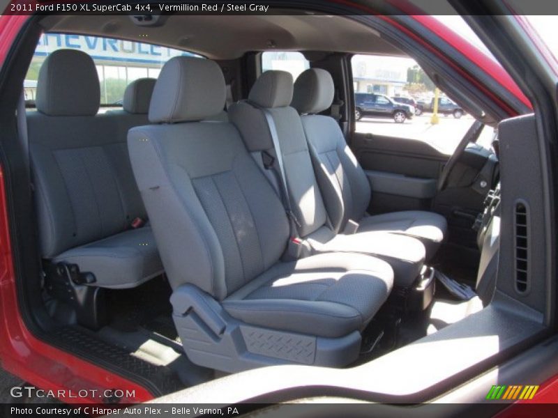 Vermillion Red / Steel Gray 2011 Ford F150 XL SuperCab 4x4