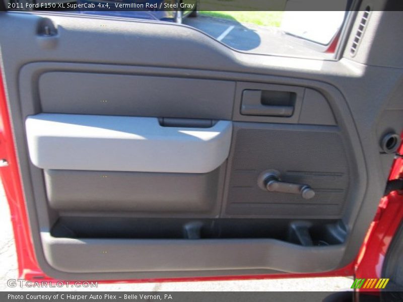 Vermillion Red / Steel Gray 2011 Ford F150 XL SuperCab 4x4