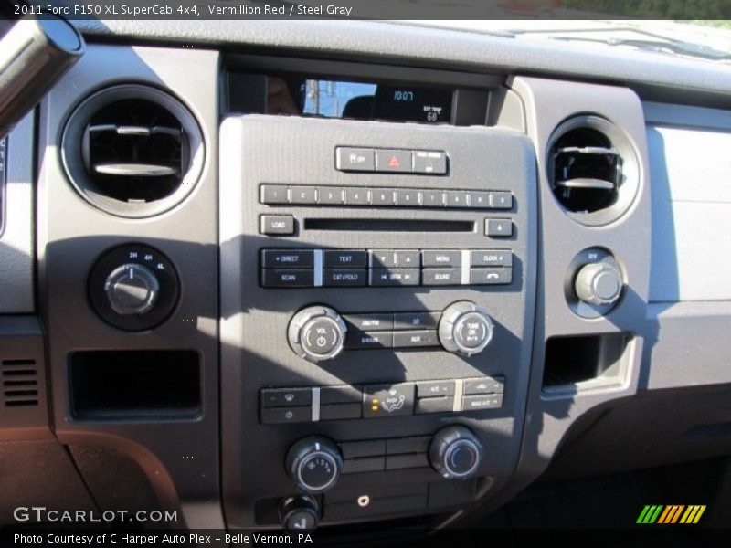 Vermillion Red / Steel Gray 2011 Ford F150 XL SuperCab 4x4