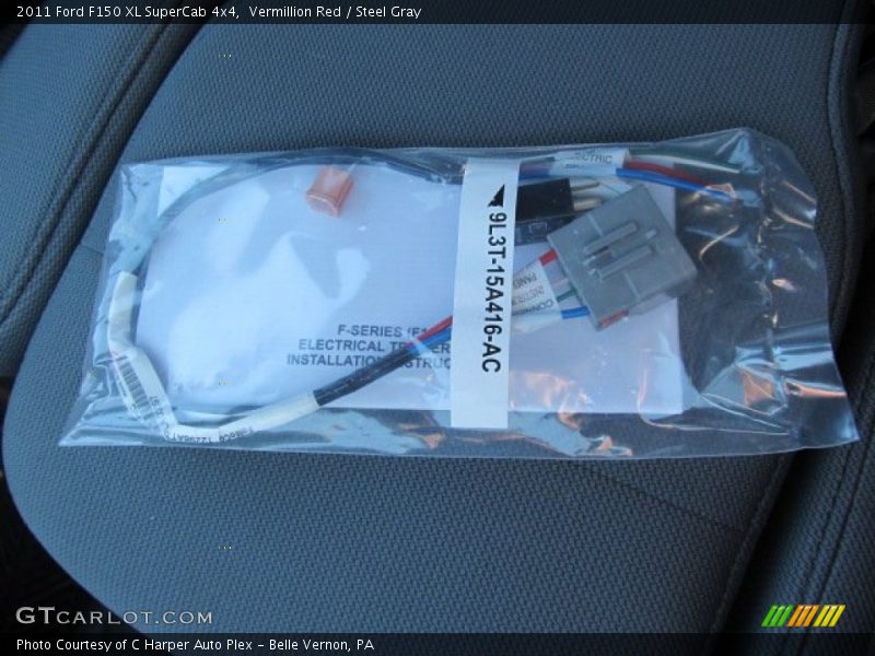 Vermillion Red / Steel Gray 2011 Ford F150 XL SuperCab 4x4