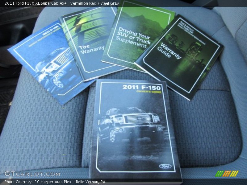 Vermillion Red / Steel Gray 2011 Ford F150 XL SuperCab 4x4