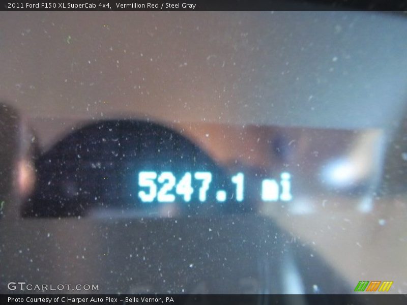 Vermillion Red / Steel Gray 2011 Ford F150 XL SuperCab 4x4
