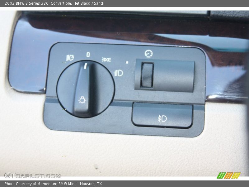 Controls of 2003 3 Series 330i Convertible