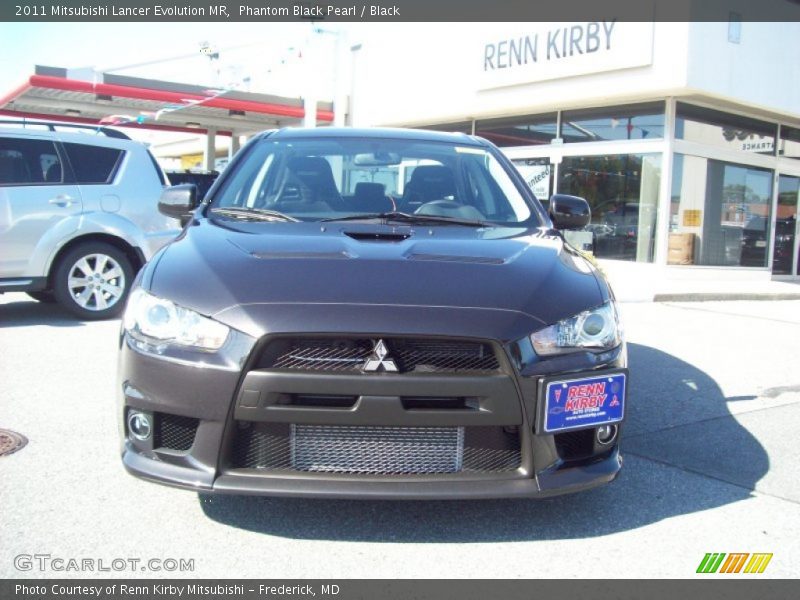 Phantom Black Pearl / Black 2011 Mitsubishi Lancer Evolution MR