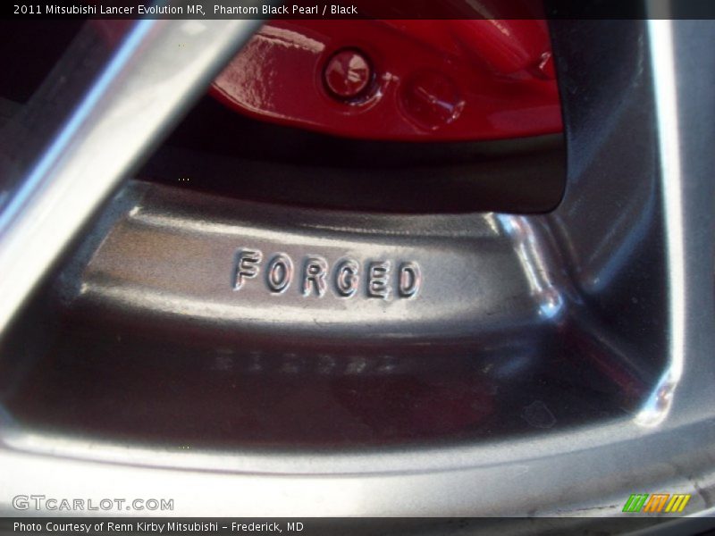 Phantom Black Pearl / Black 2011 Mitsubishi Lancer Evolution MR