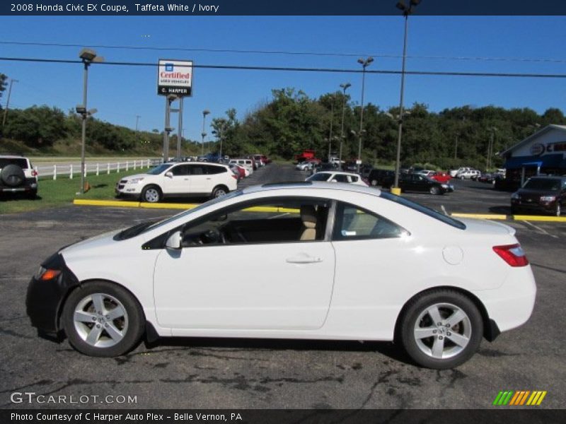 Taffeta White / Ivory 2008 Honda Civic EX Coupe