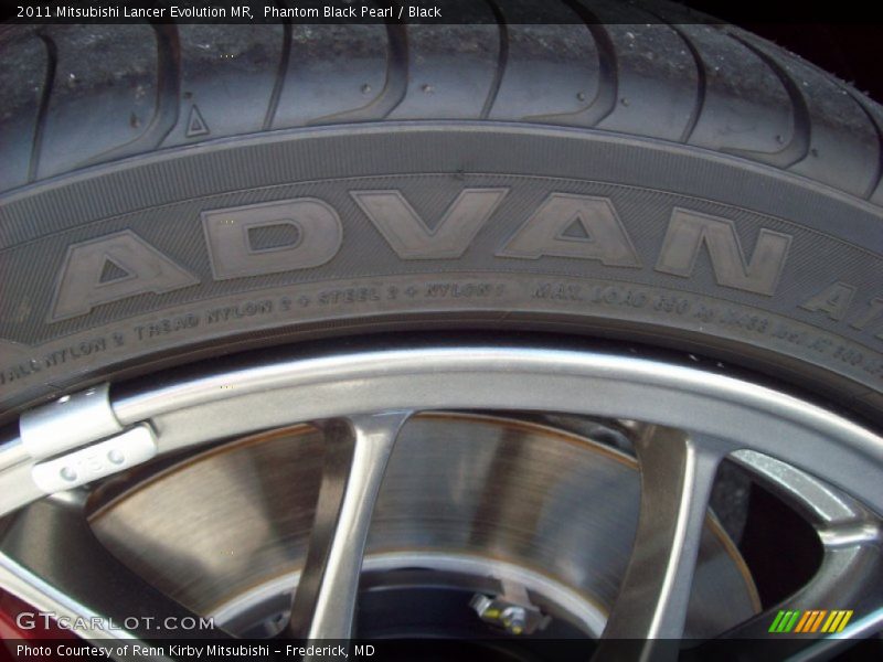 Phantom Black Pearl / Black 2011 Mitsubishi Lancer Evolution MR