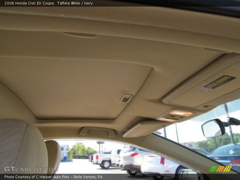Taffeta White / Ivory 2008 Honda Civic EX Coupe