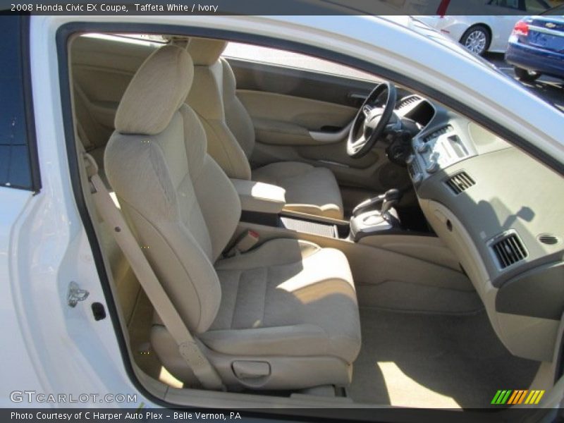 Taffeta White / Ivory 2008 Honda Civic EX Coupe