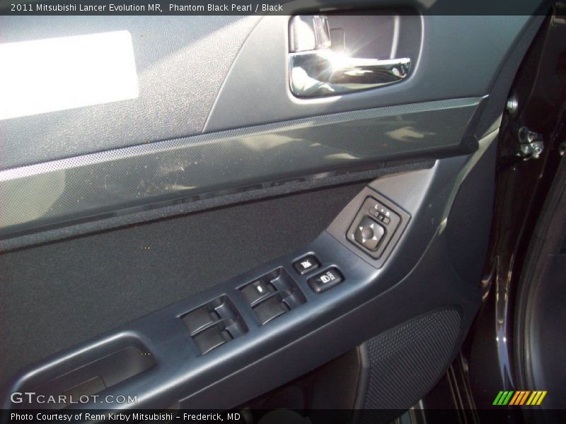 Phantom Black Pearl / Black 2011 Mitsubishi Lancer Evolution MR