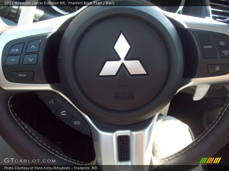 Phantom Black Pearl / Black 2011 Mitsubishi Lancer Evolution MR