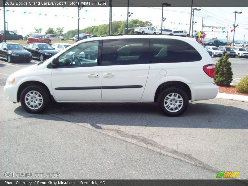 Stone White / Taupe 2003 Dodge Grand Caravan Sport