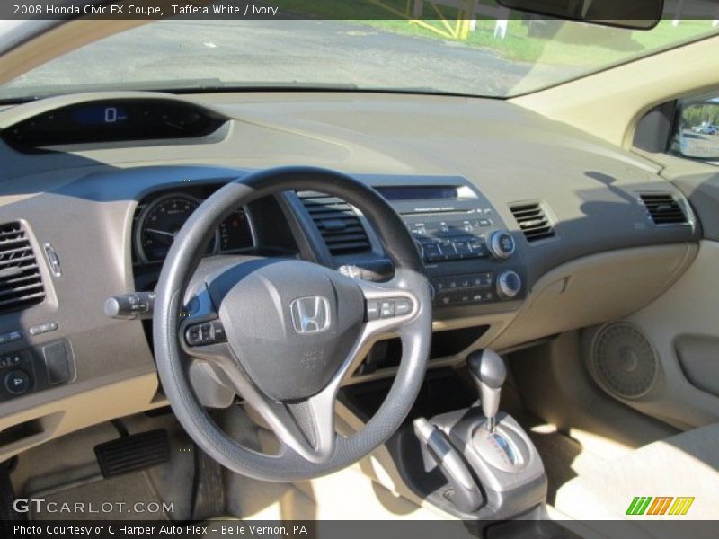 Taffeta White / Ivory 2008 Honda Civic EX Coupe