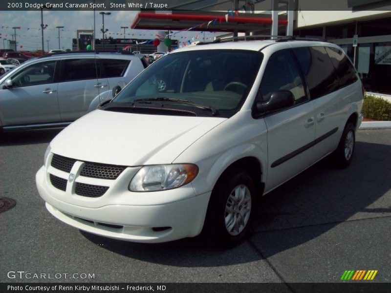 Stone White / Taupe 2003 Dodge Grand Caravan Sport