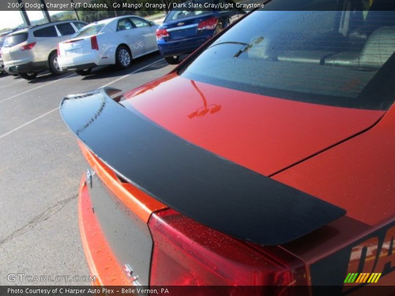 Go Mango! Orange / Dark Slate Gray/Light Graystone 2006 Dodge Charger R/T Daytona