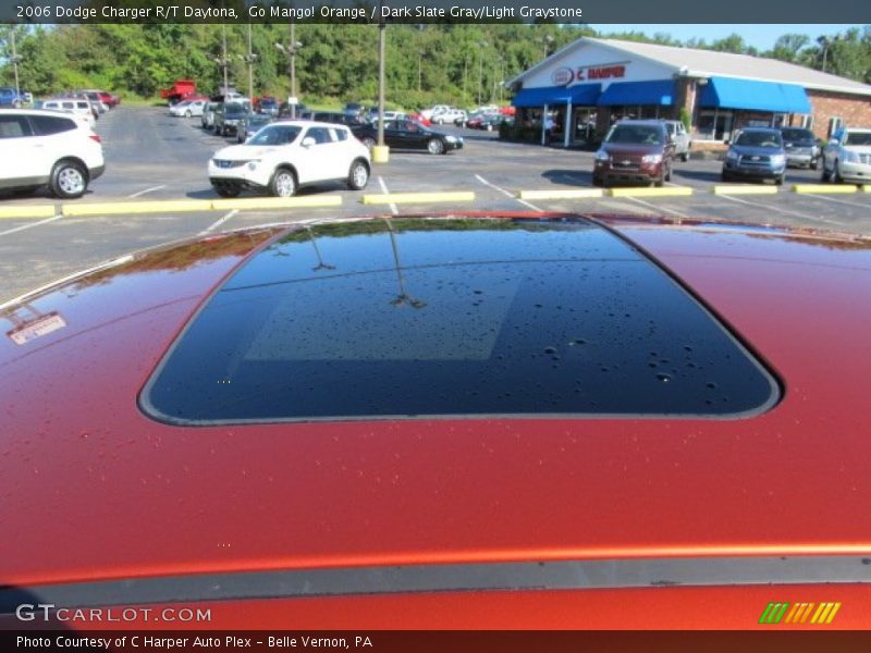 Go Mango! Orange / Dark Slate Gray/Light Graystone 2006 Dodge Charger R/T Daytona