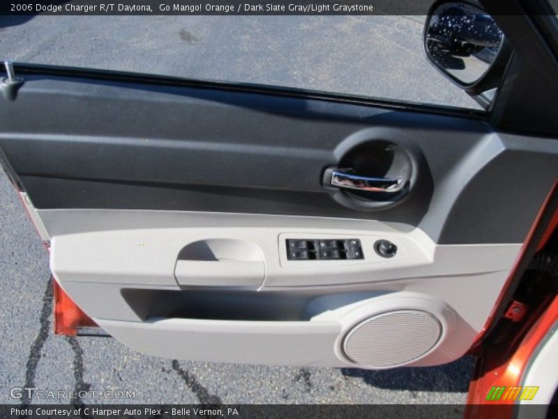Go Mango! Orange / Dark Slate Gray/Light Graystone 2006 Dodge Charger R/T Daytona