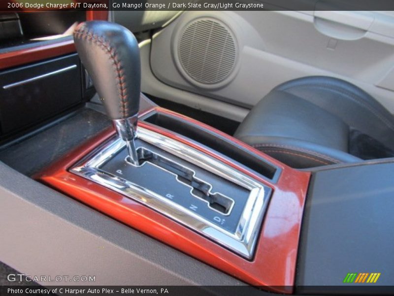 Go Mango! Orange / Dark Slate Gray/Light Graystone 2006 Dodge Charger R/T Daytona