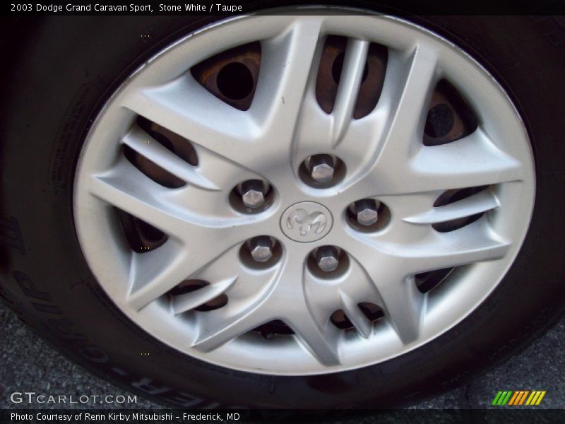 Stone White / Taupe 2003 Dodge Grand Caravan Sport