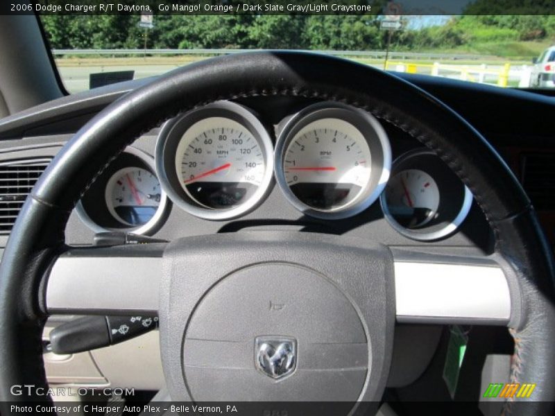 Go Mango! Orange / Dark Slate Gray/Light Graystone 2006 Dodge Charger R/T Daytona