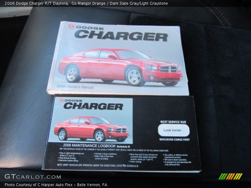 Go Mango! Orange / Dark Slate Gray/Light Graystone 2006 Dodge Charger R/T Daytona