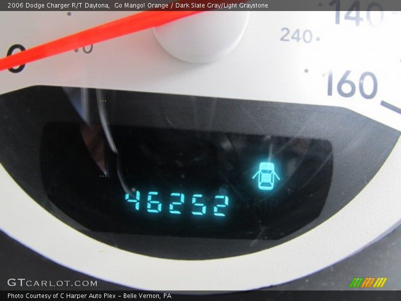 Go Mango! Orange / Dark Slate Gray/Light Graystone 2006 Dodge Charger R/T Daytona