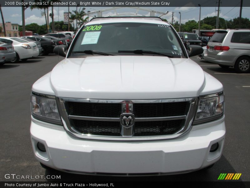 Bright White / Dark Slate Gray/Medium Slate Gray 2008 Dodge Dakota SLT Extended Cab