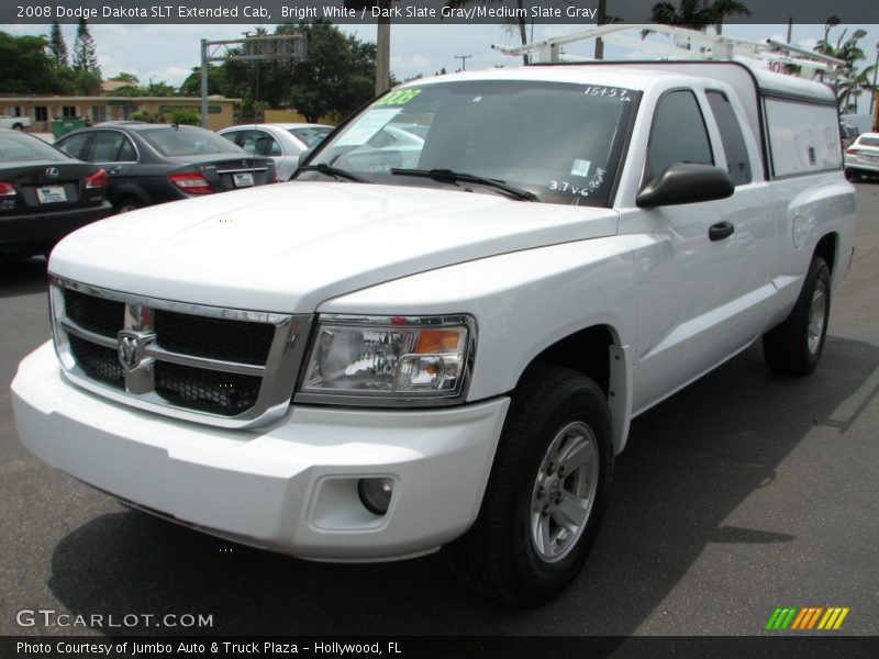 Bright White / Dark Slate Gray/Medium Slate Gray 2008 Dodge Dakota SLT Extended Cab