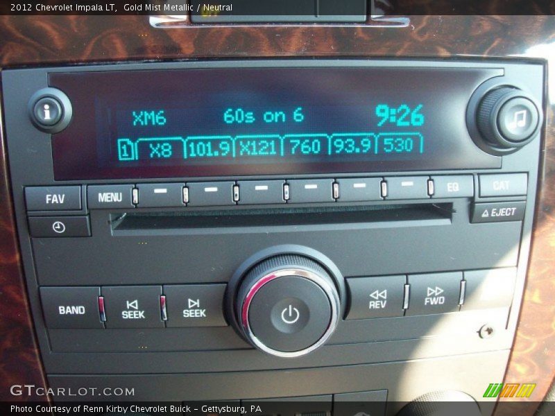 Audio System of 2012 Impala LT