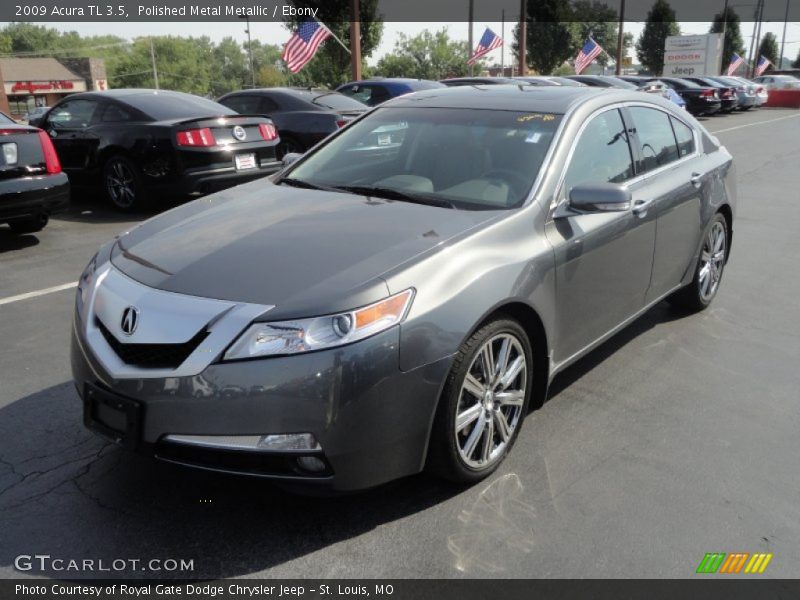 Polished Metal Metallic / Ebony 2009 Acura TL 3.5