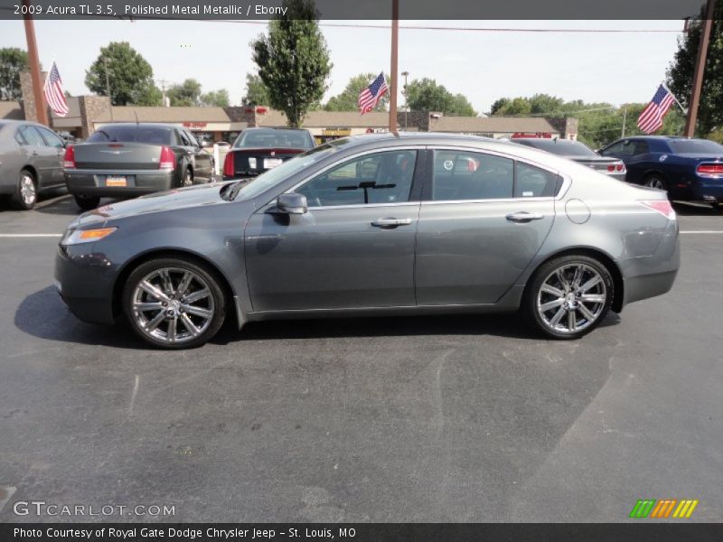 Polished Metal Metallic / Ebony 2009 Acura TL 3.5